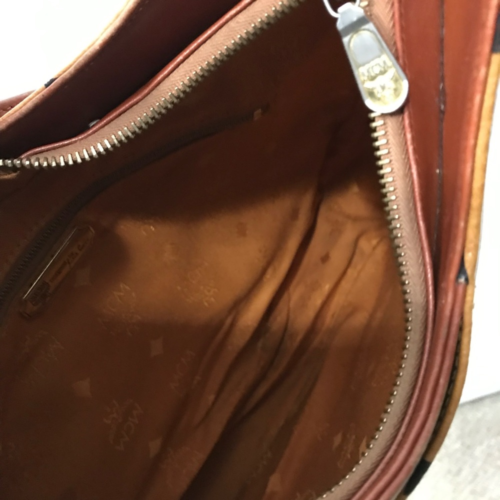 MCM Vintage Rare Tan Leather Hobo Germany Bag and Wallet Bundle EUC - Picture 8 of 12